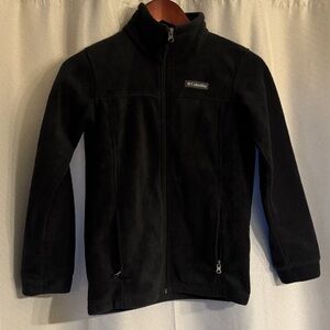 Kids Columbia Black Full-Zip Fleece Jacket 10/12